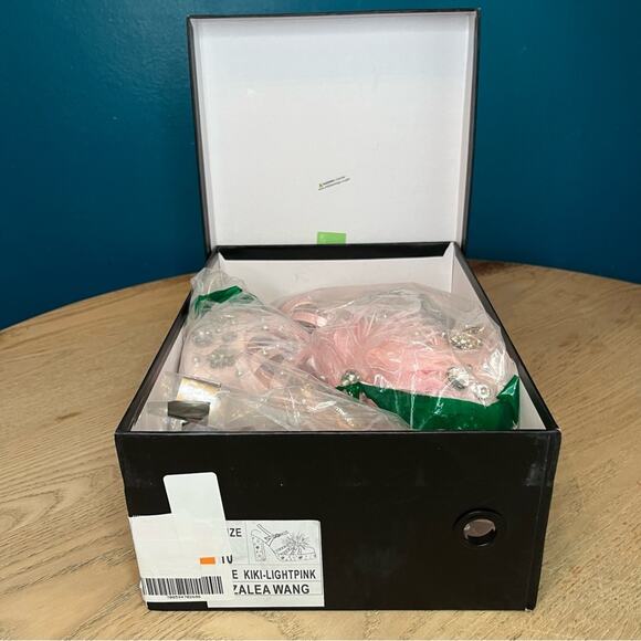 New! AZALEA WANG Kiki Embellished Chunky Platform Sandal Light Pink Women’s 10 - Picture 12 of 12